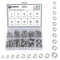 GOOBETTER 160PCS SAE Hex Nuts Assortment Kit, 304 Stainless Steel, 4#40 6#32 8#32