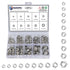 GOOBETTER 160PCS SAE Hex Nuts Assortment Kit, 304 Stainless Steel, 4#40 6#32 8#32