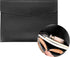 VANRA File Folder Organizer - 1 Piece PU Leather File Jackets - Document Holder for A4 Letter Size Paper - Black