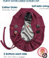 2 Pack Satin Lined Surgical Caps for Women with Ponytail & Sweatband