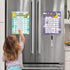 JJPRO Magnetic Kids Daily Schedule Whiteboard, Fridge Magnet to Log Bedtime Routine, Dry Erase Routine Chart
