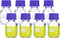 PATIKIL 8 Pack Reagent Media Storage Bottles, 50ml Borosilicate Glass Graduated Round Bottles, Clear