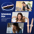 Chinco 2 Pieces Fidget Pen, Spinning Pen with LED Light, Multi Functional Stress Reducer Gift for Adults Students