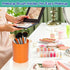 9 Pack Metal Pen Holders, Colorful Desktop Pencil Cups, Mini Pencil Bucket, Makeup Brush Storage Organizers, Crayon