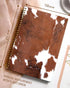 Spiral Journal Notebook,Strong Twin-Wire Binding with Premium Paper for Girl Women,60 Sheets A5 College Ruled Notebook/Journal,Perfect for School Office Home Gifts,Cowhide Farm Animal Skin by iampanda
