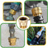2 Pack Brass GHT Hose Bibb Connector, 3/4" Inch Backflow Preventer Vacuum Breaker