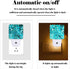 FSHVQKD Turquoise Blue Night Light,Plug Into Wall Decor for Stairway,Hallway,Kitchen,Dusk to Dawn Sensor Nightlights