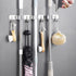 Heavy Duty Stainless Steel Broom Mop Holder Wall Mount, Organizer Rack Hook for Home, Kitchen, Garage