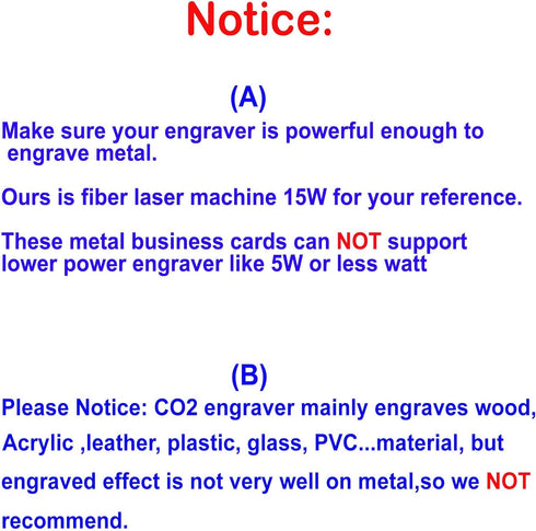 Metal Business Cards Anodized Aluminum Plaque Plate, 86X54X0.8mm (Red, Blank, 10PCS)
