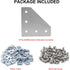 4040 Aluminum Extrusion Connector Bracket Set, 8PCS Joint Plates, M5 Wrench, T-Slot Nuts for 4040 Profile
