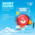 Famm 8ft 3+ Handy Red Bird Tape Measure for Kids STEM Educational Tool with Level, Protractor, Retractable Design - DIY