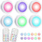 AnyEnjoy Puck Lights with Remote,13 Colors Changeable LED Puck lightings Battery Powered Dimmable