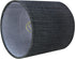 Aspen Creative 31193A 5" 5" 5" Small Clip-On Drum Lamp Shade in Grey and Black, Top x Bottom x Slant Height