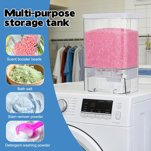 2 Pack Set Rainmae Laundry Detergent Dispenser Wall-Mounted Containers for Scent Booster Beads and Softener Beads