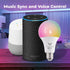 Bulbs, 16 Bulbs, A19 E26 9W (60W 806LM, 4 Pack Smart Light Million RGBCW/WW LED Light Music Sync, Bluetooth and Wi-Fi