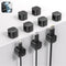 XOVRAETH 9Pack Cable Organizer Clips, Magnetic Cable Holder (1s Lock), Strong Adhesive Wire