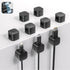 XOVRAETH 9Pack Cable Organizer Clips, Magnetic Cable Holder (1s Lock), Strong Adhesive Wire