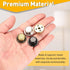 2Pcs 0.5" 1/4-27 uxcell Tall Lamp Finials Bronze, Thread Lamp Cap Knob Decoration Screw Cap Nuts with Cleaning Cloth