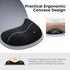 EooCoo Ergonomic Mouse Pad with Gel Wrist Rest Support Middle Concave Design, Relieve Wrist Pain Mousepad, Non-Slip