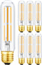 Leools T10 Led Bulb, 6 Pack - Dimmable 6W LED Tubular Bulbs, E26, Warm White 2700K