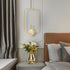BILPIKOGoo Modern Farmhouse Gold Pendant Lighting for Kitchen Island, Industrial Entryway Light Fixture Hanging