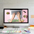 Ergonomic Mouse Pad with Wrist Rest Support and Keyboard Pad, iDonzon Cute Non-Slip Rubber Base