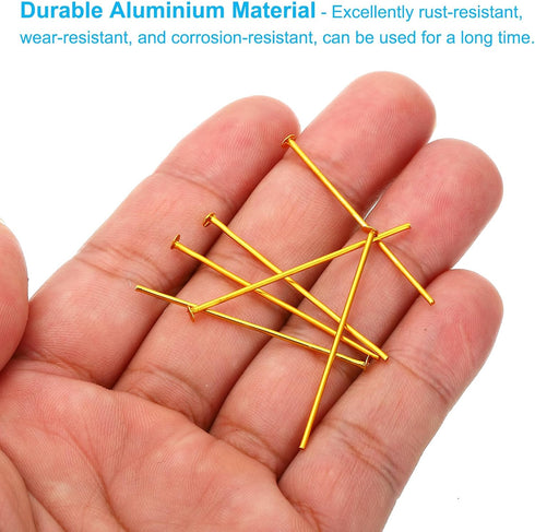 1.57x0.12 500Pcs PATIKIL Aluminium Chandelier Connector Pins, Chandelier Crystal Clips for Fastening Crystals Parts