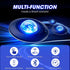 LooEooDoo Star Projector, Galaxy Starry Projection Lamp, Bluetooth Speaker Aurora Lighting with Timer and Remote