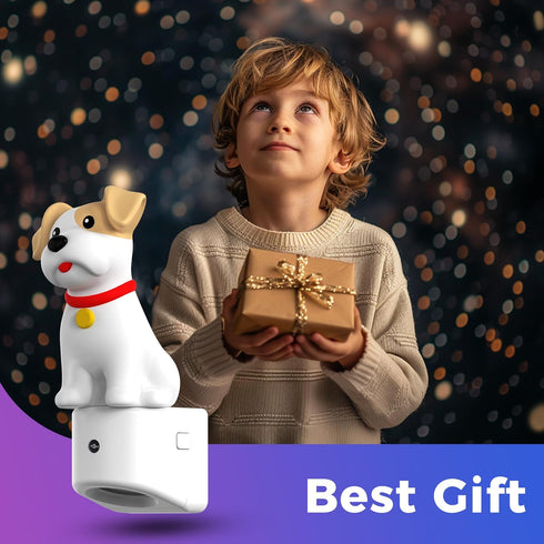 Kids,3D 3000K,Dog L LOHAS LED Night Light for Cute Puppy Night Lights,Schnauzer with Dusk to Dawn Sensor, RGB+Soft