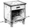 Woodcraft Project Paper Plan To Build Simple Nightstand - Material Not Included