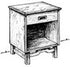 Woodcraft Project Paper Plan To Build Simple Nightstand - Material Not Included