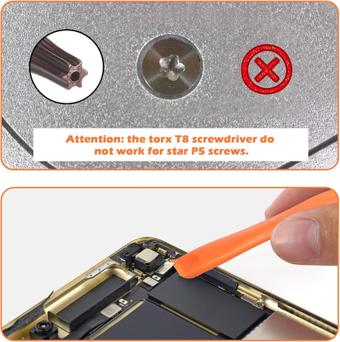 T8/P5/Y00/T5/T6/T9/T15 PS3/4/5, JOREST Single Precision Screwdriver, Torx Security with a Spudger, Tool for Switch