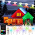PIYOOPDR Permanent Outdoor Lights 50FT, Smart RGB-IC Eave Lights, DIY LED Christmas Light,