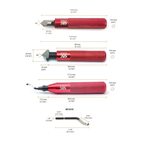AFA Tooling - Deburring Tool & 2 Countersink Hand Reamers with 10 Blades for Metal, Resin, PVC Pipes, Copper, Plastic