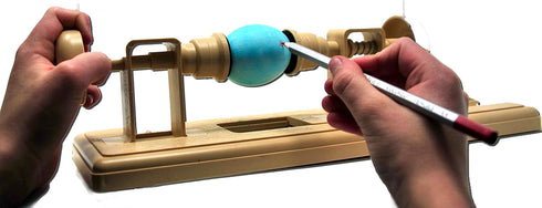 8 Inches, Crafting Lathe for Decorating Eggs, Spheres, and Ornaments - Plastic