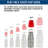 3/4 Size Flat Face Hydraulic Quick Coupler Rubber Caps Plug Set - Fits Bobcat Size Couplers (1) set