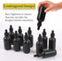 2oz Glass Dropper Bottle, Preety Texture Tincture Bottles with Precise Scales Eye Dropper, Leak-Proof Design (Black