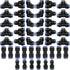 46 Pcs 4mm Pneumatic Quick Push in Connect Air Tube Fitting Kit, Includes Straight/Elbow/Tee/Splitter Connectors