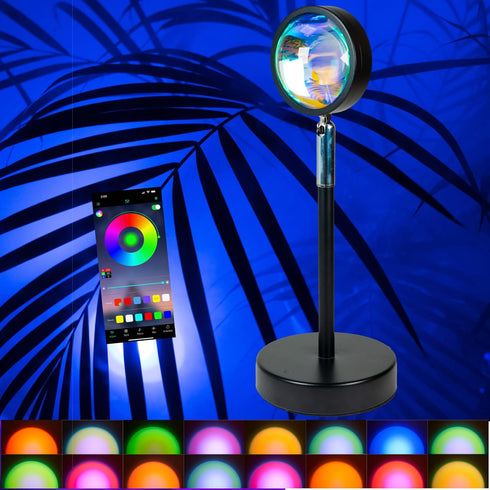 Onveta Lighting Sunset Lamp with Phone APP Remote-16 Colors LED Projection Light-Ambient Lighting Mood