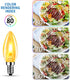 Bulbs 1.5W=3W, NonDimmable 1800K Bulbs Bulb E12 c35e12(2pack)) ANWIO Flicker Flame Light Flame Tip Warm Light Orange