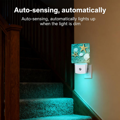 Night Light Plug-in Dusk to Dawn Smart Sensor White Led Nightlight for Bedroom Bathroom Kitchen Hallway Stairs Energy