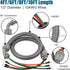 6FT 1/2" 310AWG 90 Non-Metallic Liquid-Tight Conduit Kit, Pre-Wired Electrical Whip with THHN Copper Wires