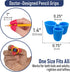 The Pencil Grip Writing Claw, Large Size Grips, Blue and Red, Set of 6 - TPG-21306