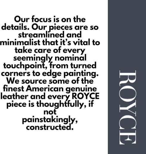 Royce Leather Aristo Genuine Leather Padfolio in Navy
