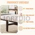 ZEaink Covers,4.5cm white,40x40x4.5cm) Bench Cushion Indoor Outdoor Furniture Window Seat Cushions Bay Window Cushion