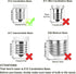 E12 Bulb Dimmable 7W 60W Bulb, 3000K T6 C7 E12 Bulb 60 AC120V Kx-2000 Bulbrite (6 Pack) LED Equivalent to Halogen Warm