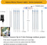 12 inch 8 192LED Aukora Christmas Lights Outdoor Meteor Shower Falling Rain Lights Tubes Snowfall Cascading Icicle