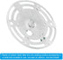 4" 4 Pack PATIKIL Light Fixture Mounting Bracket, Light Crossbar Circle Mounting Bracket Universal Hook Lamp Fixture