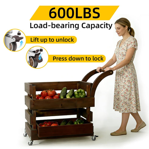 2 Inch Set 4, 600 LBS, Side Mount Casters of Thickened L-Shaped Caster Wheels for Furniture, Total Capacity No Noise