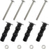 Toilet Seat Hinge Screw 2 Pack, Compatible with TOTO Toilet, Rubber Bolt Top Nuts Set for Replacement Kit